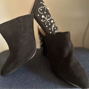 Bedazzled Heel Mules